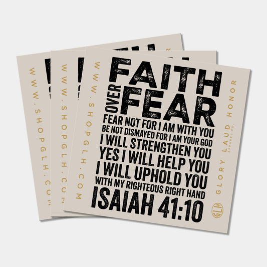 Faith Over Fear Vinyl Sticker