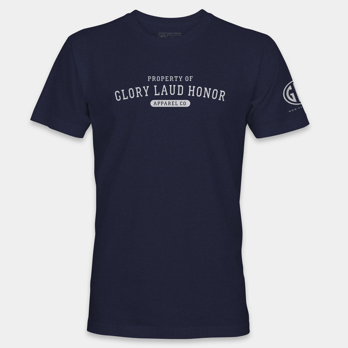 Faith Family Team Crew Neck T-Shirt - Navy and Red