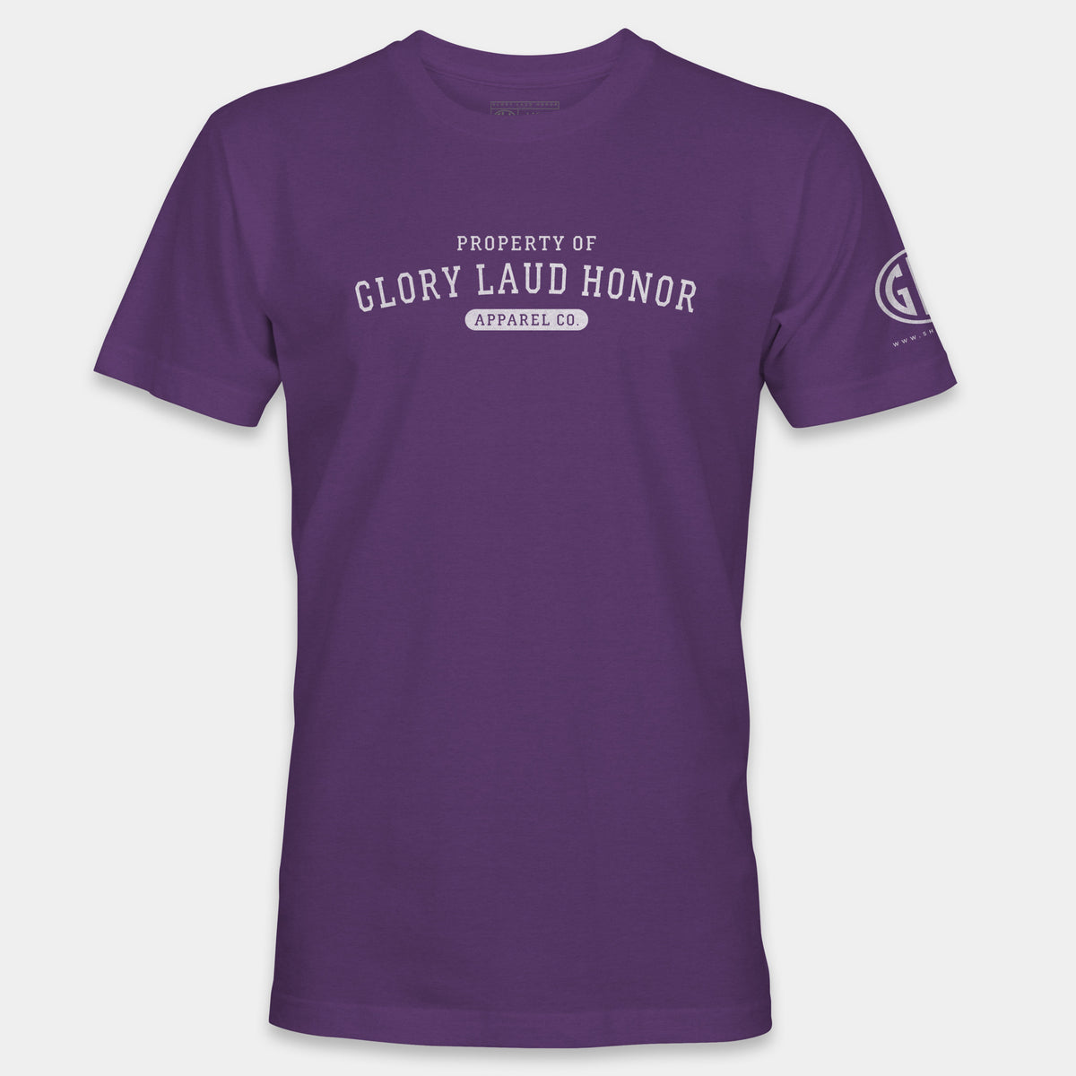 Faith Family Team Crew Neck T-Shirt - Purple and Yellow