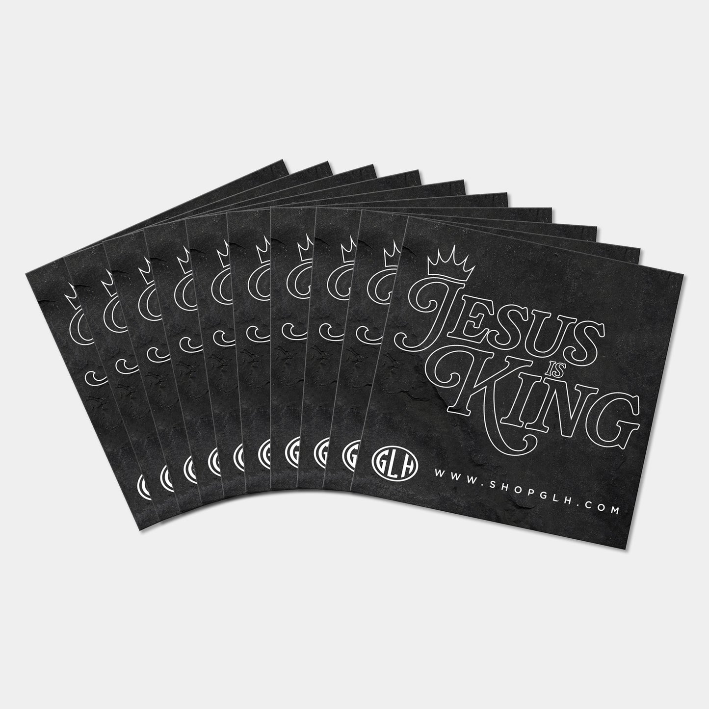 Jesus is King Vinyl Sticker