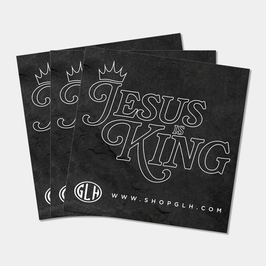 Jesus is King Vinyl Sticker