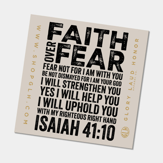 Faith Over Fear Vinyl Sticker