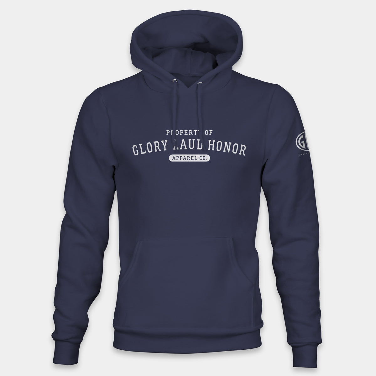 Faith Family Team Pullover Hoodie - Navy and Red