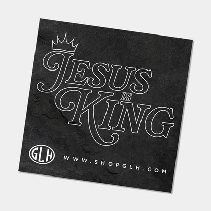 Jesus is King Vinyl Sticker