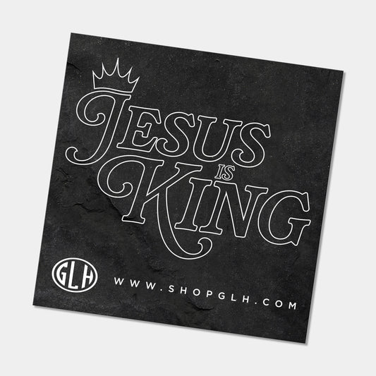 Jesus is King Vinyl Sticker